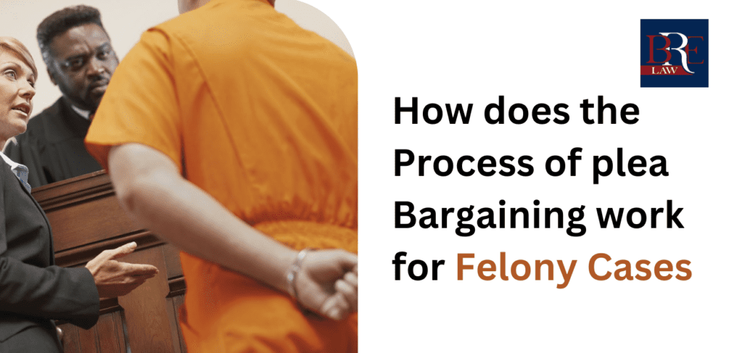 How does the process of plea bargaining work for felony cases